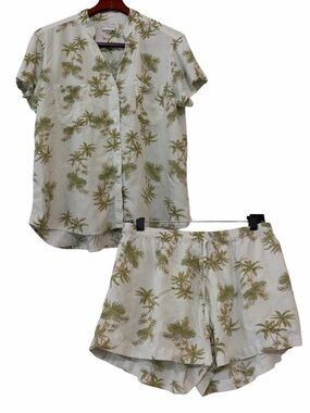 Piyama Maggie Palm Print Pajama Pj Set
